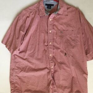 Tommy Hilfiger Red Checkered Men's Shirt